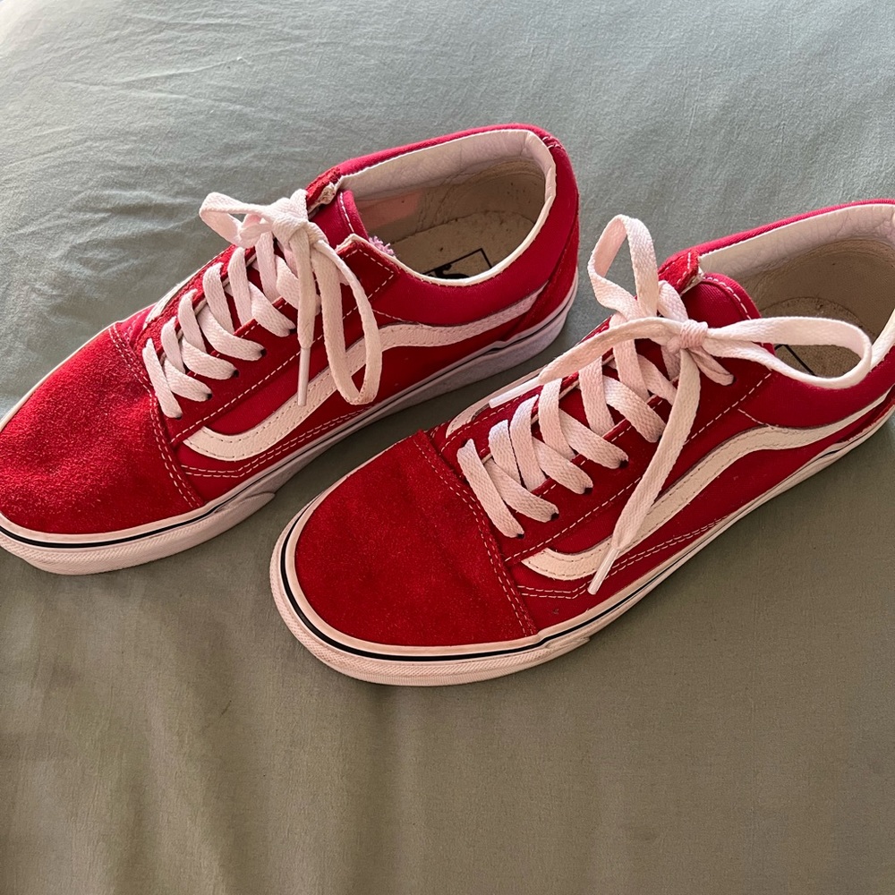 Red Old school Vans